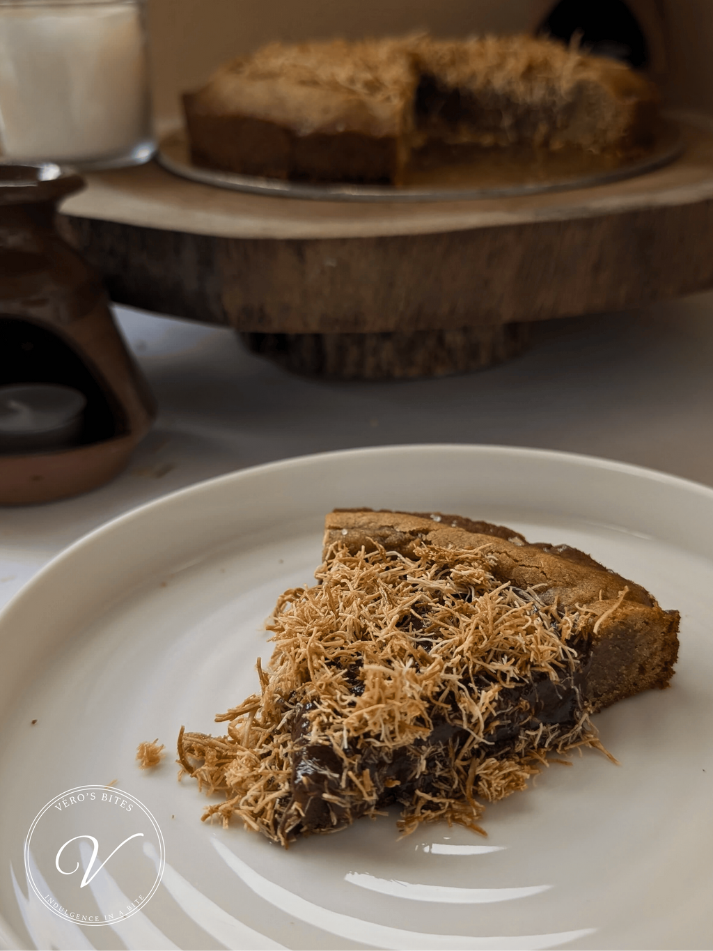Milk Chocolate Kunafa Tart