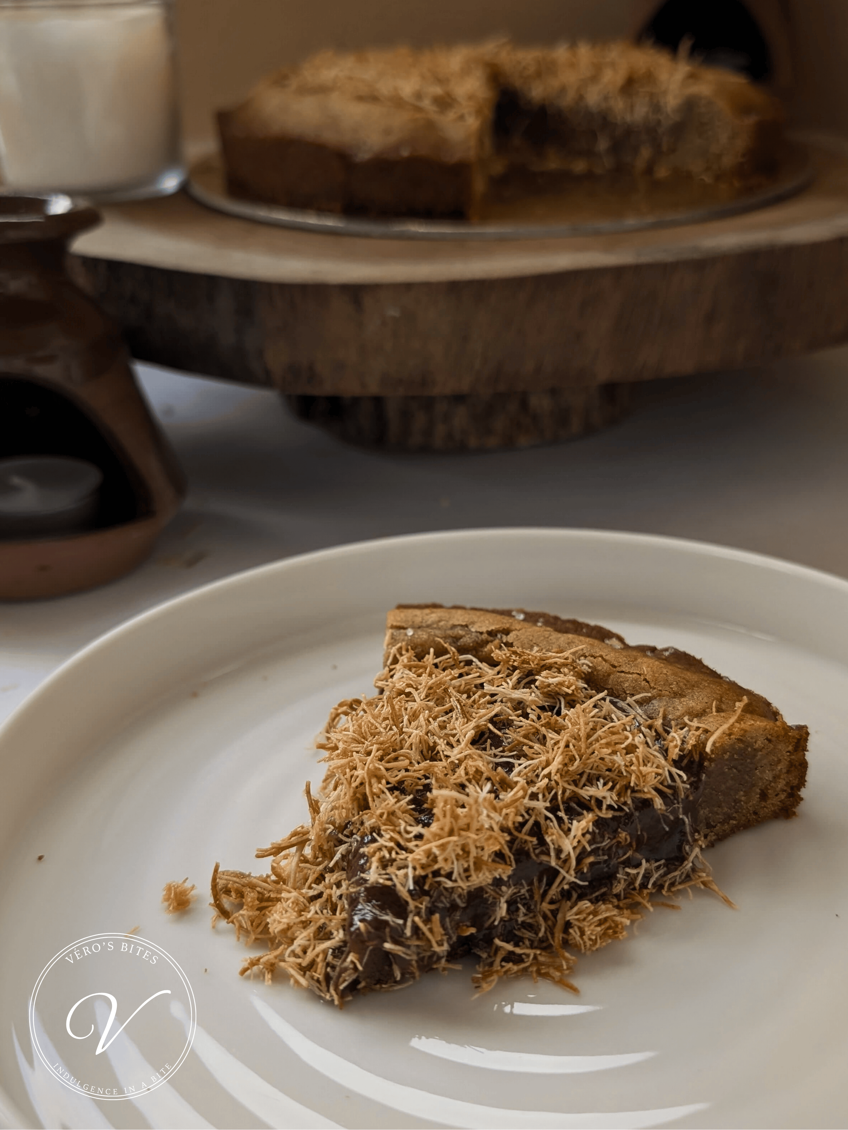 Milk Chocolate Kunafa Tart