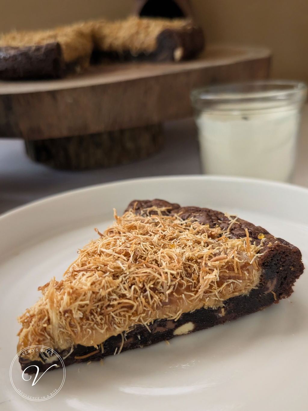 Salted Caramel Kunafa Tart