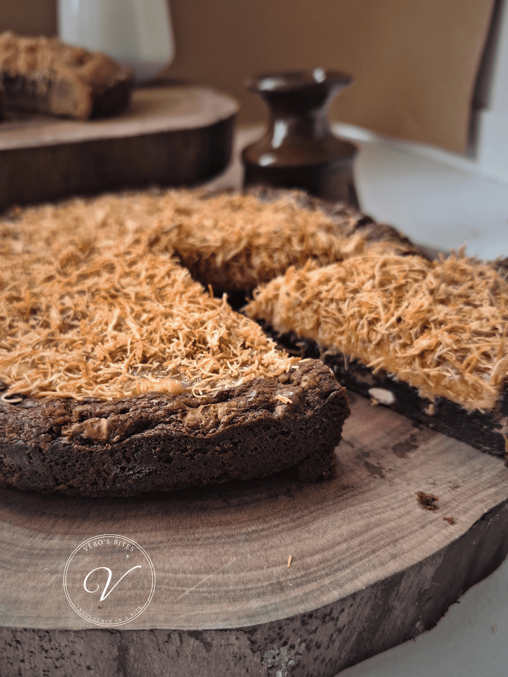 Salted Caramel Kunafa Tart