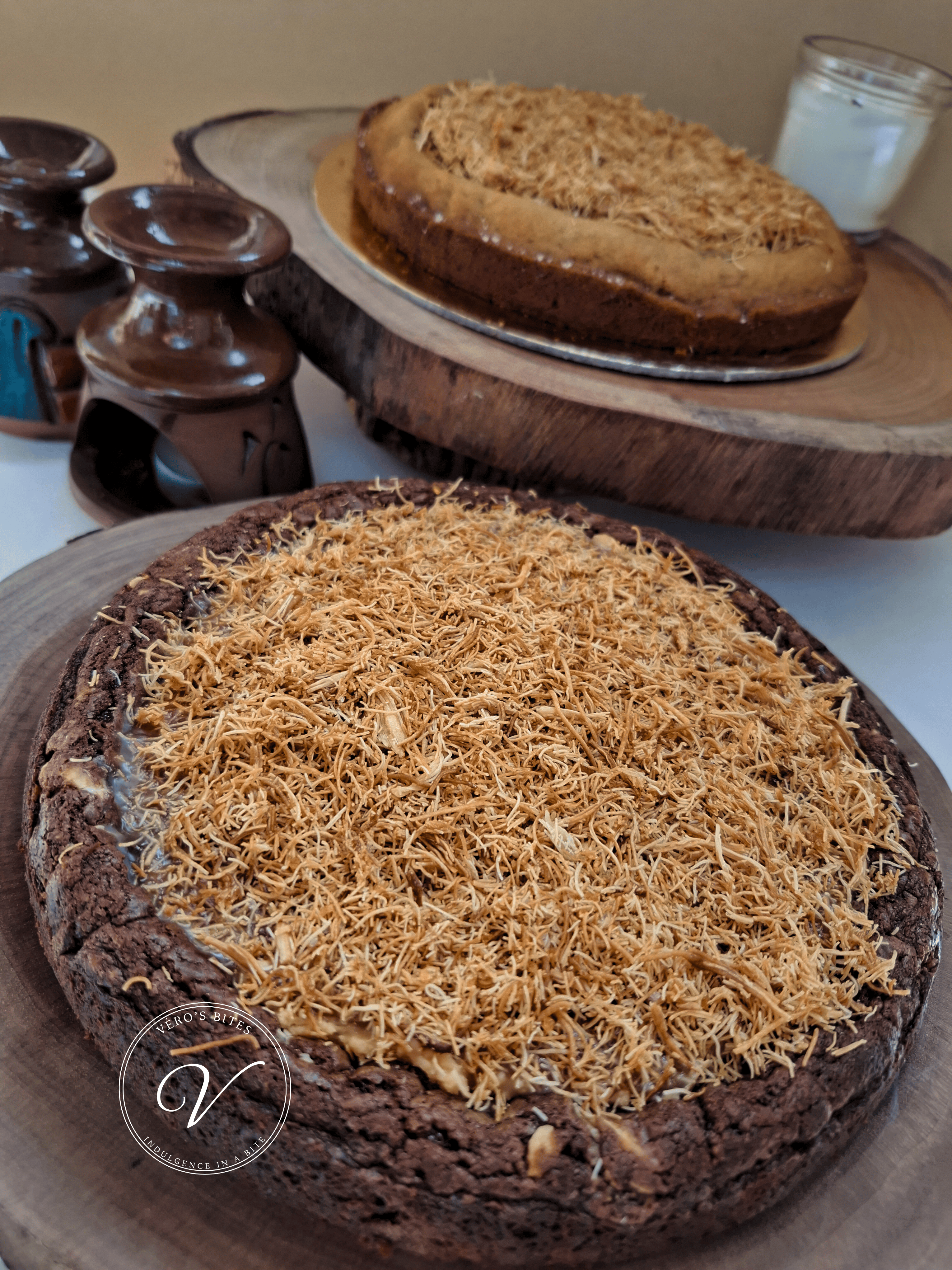 Salted Caramel Kunafa Tart